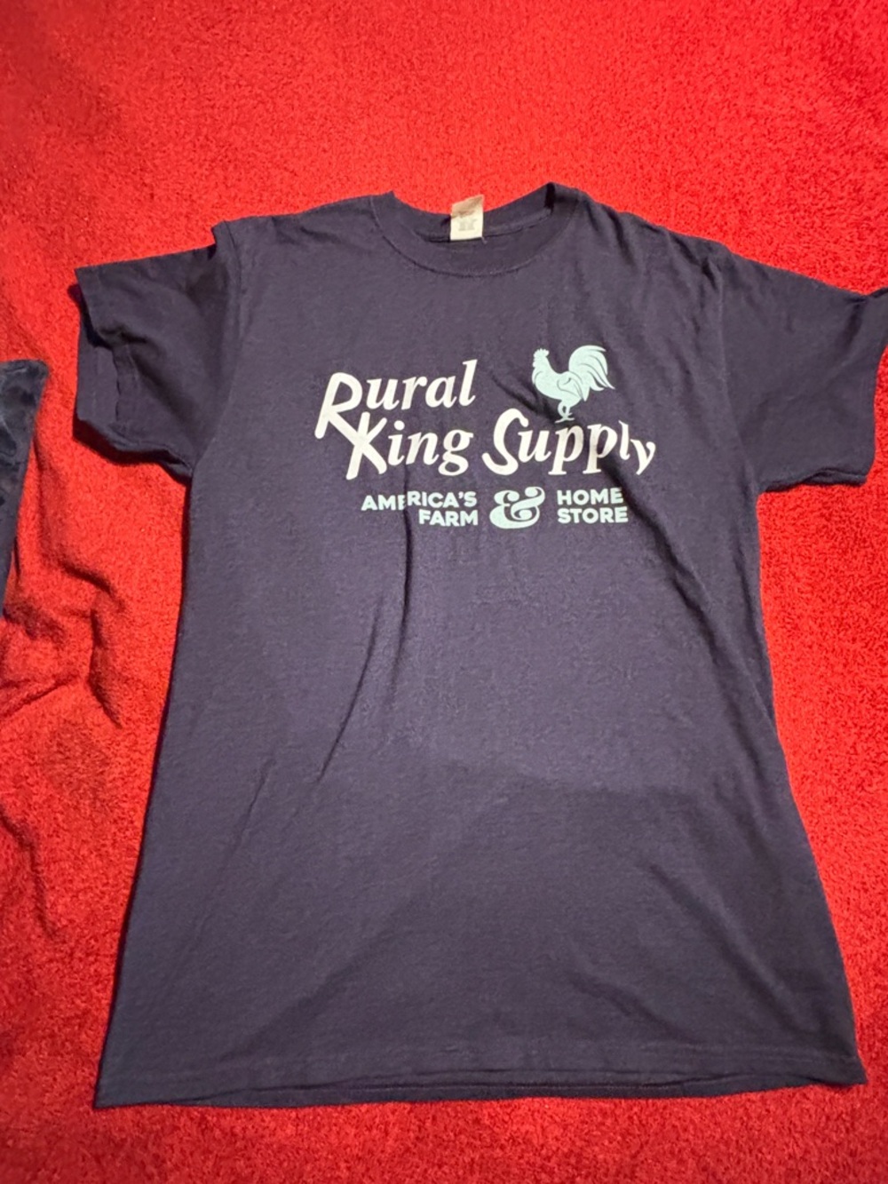 Rural King Supply Purple Logo Tee. Men’s size Medium